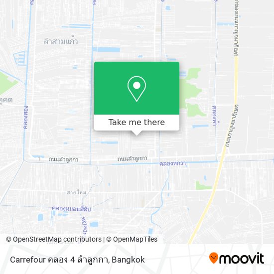 Carrefour คลอง 4 ลำลูกกา map