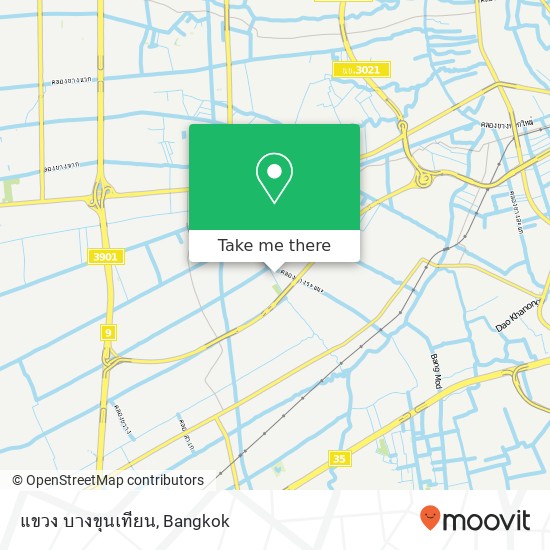 แขวง บางขุนเทียน map