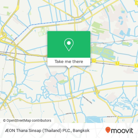 ÆON Thana Sinsap (Thailand) PLC. map