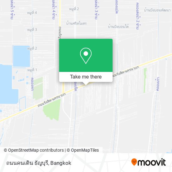 ถนนคนเดิน ธัญบุรี map
