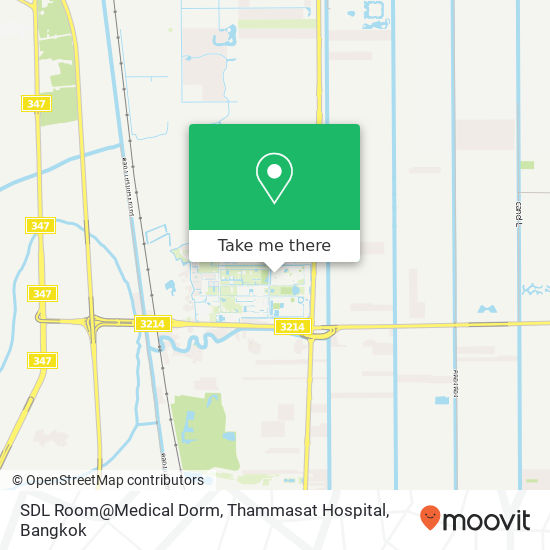 SDL Room@Medical Dorm, Thammasat Hospital map
