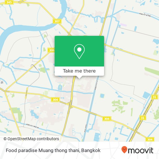 Food paradise Muang thong thani map