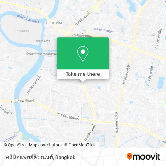 คลีนิคแพทย์ติวานนท์ map