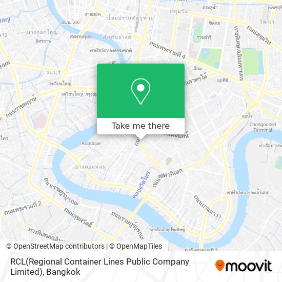 RCL(Regional Container Lines Public Company Limited) map