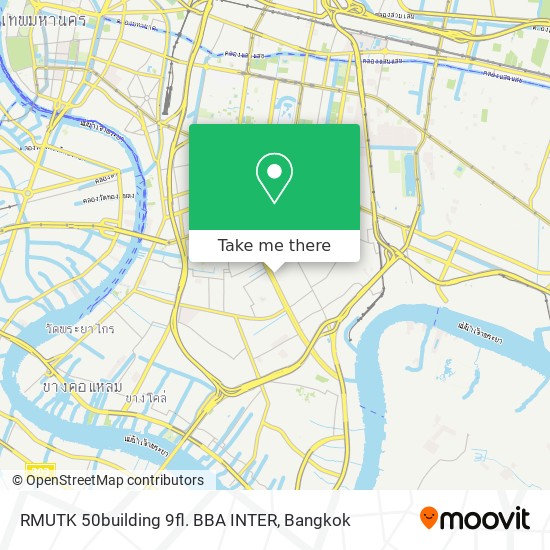 RMUTK 50building 9fl. BBA INTER map