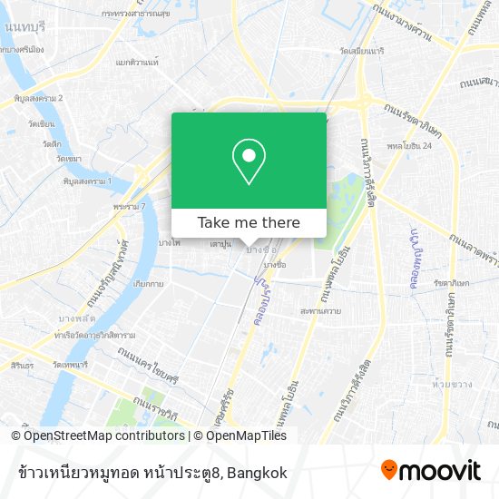 ข้าวเหนียวหมูทอด หน้าประตู8 map