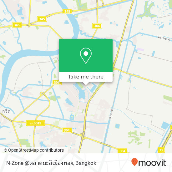 N-Zone @ตลาดมะลิเมืองทอง map