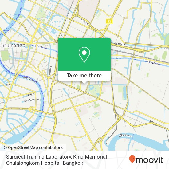 Surgical Training Laboratory, King Memorial Chulalongkorn Hospital map