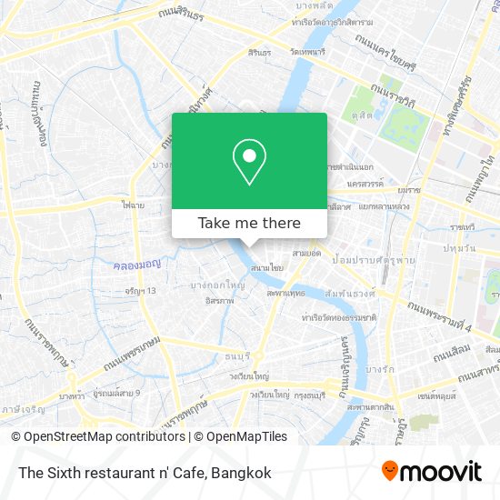 The Sixth restaurant n' Cafe map