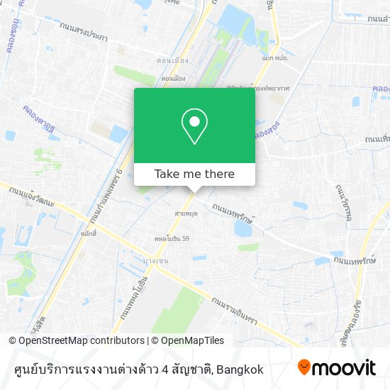 ศูนย์บริการแรงงานต่างด้าว 4 สัญชาติ map