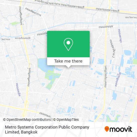 Metro Systems Corporation Public Company Limited map