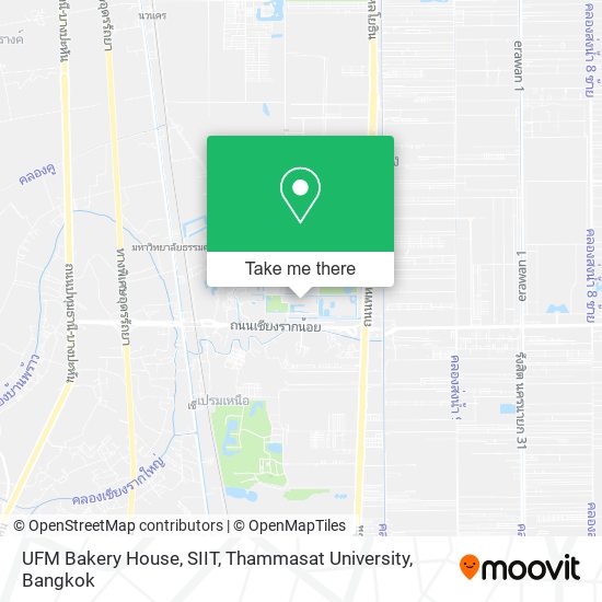 UFM Bakery House, SIIT, Thammasat University map