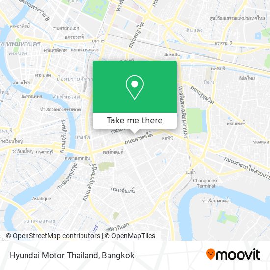 Hyundai Motor Thailand map