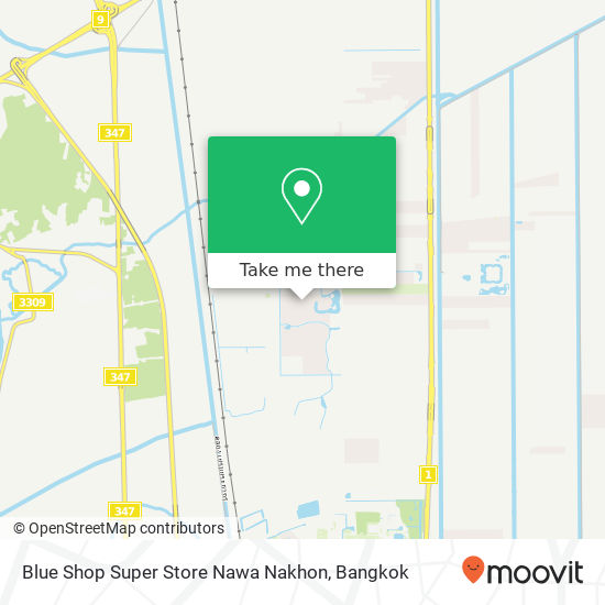 Blue Shop Super Store Nawa Nakhon map