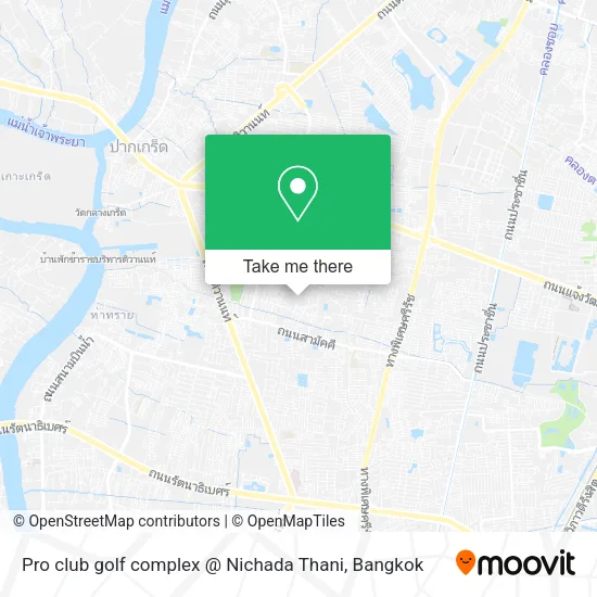 Pro club golf complex @ Nichada Thani map