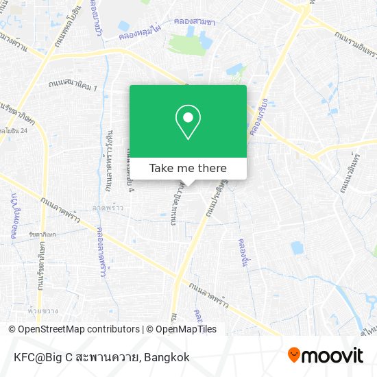 KFC@Big C สะพานควาย map