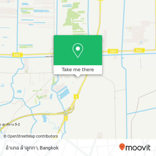 อำเภอ ลำลูกกา map