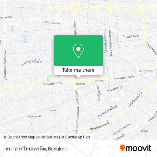 ธนาคารไทยเครดิต map