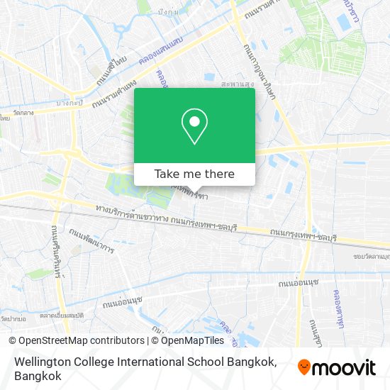 Wellington College International School Bangkok map