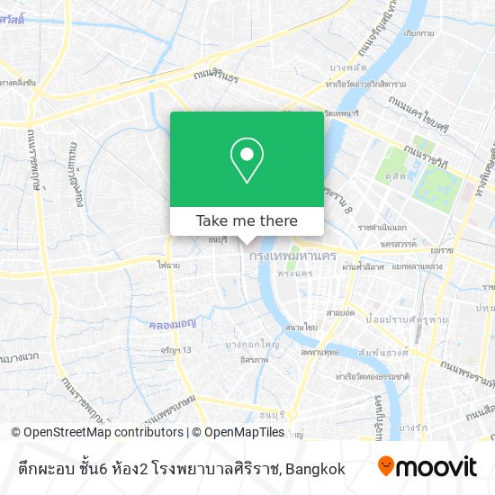 ตึกผะอบ ชั้น6 ห้อง2 โรงพยาบาลศิริราช map