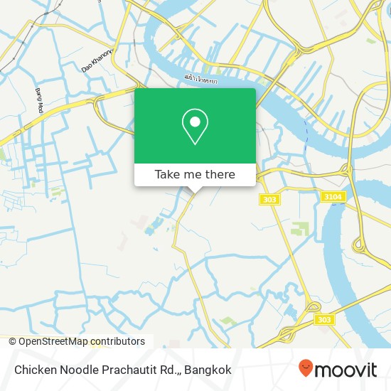 Chicken Noodle Prachautit Rd., map