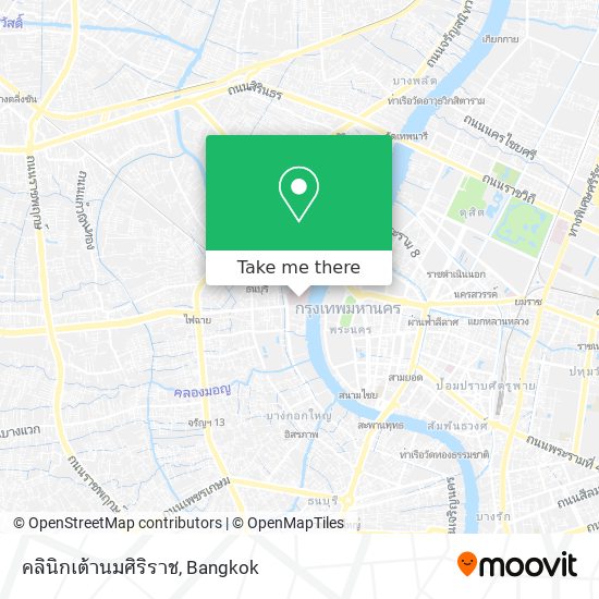 คลินิกเต้านมศิริราช map