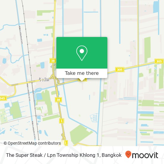 The Super Steak / Lpn Township Khlong 1 map