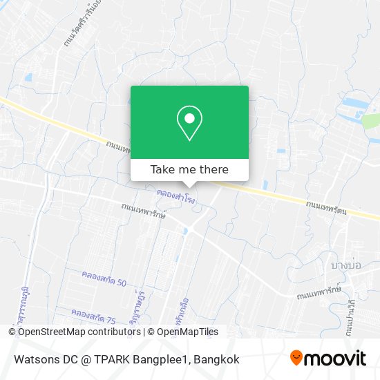 Watsons DC @ TPARK Bangplee1 map