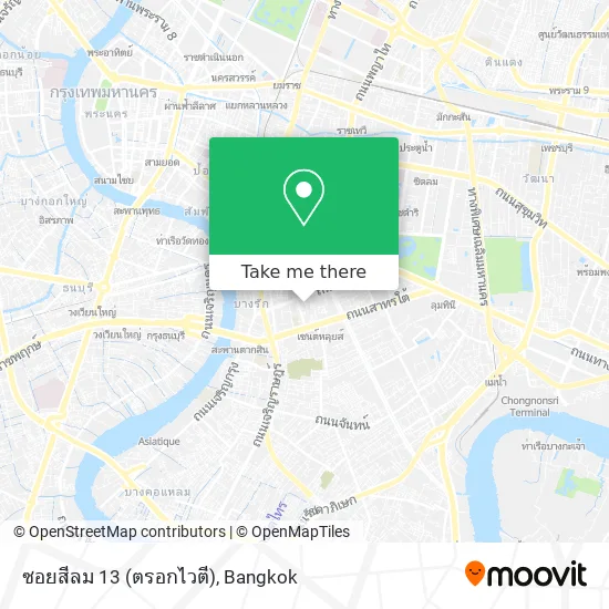 ซอยสีลม 13 (ตรอกไวตี) map