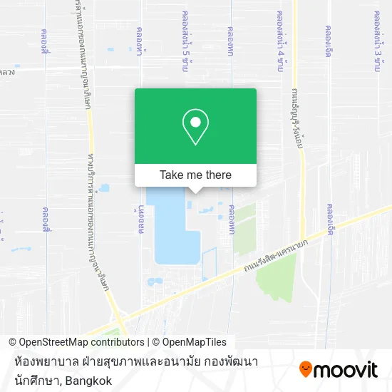 ห้องพยาบาล ฝ่ายสุขภาพและอนามัย กองพัฒนานักศึกษา map