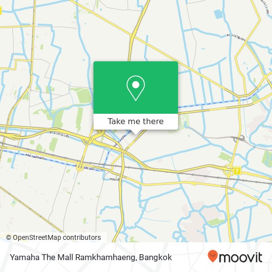 Yamaha The Mall Ramkhamhaeng map