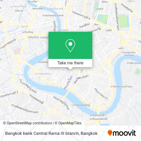 Bangkok bank Central Rama III branch map