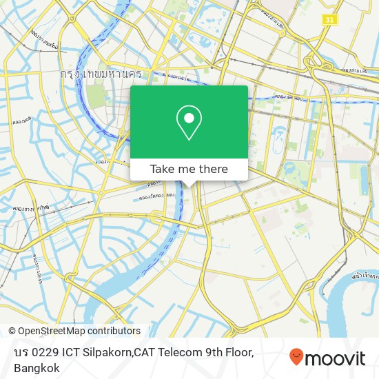 บร 0229 ICT Silpakorn,CAT Telecom 9th Floor map