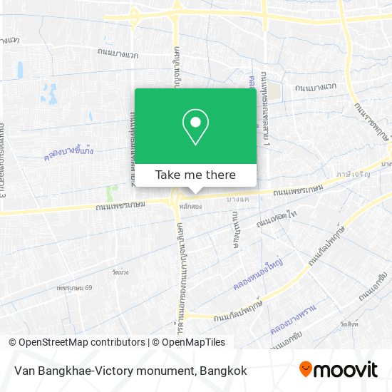 Van Bangkhae-Victory monument map