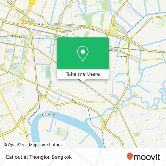 Eat out at Thonglor map
