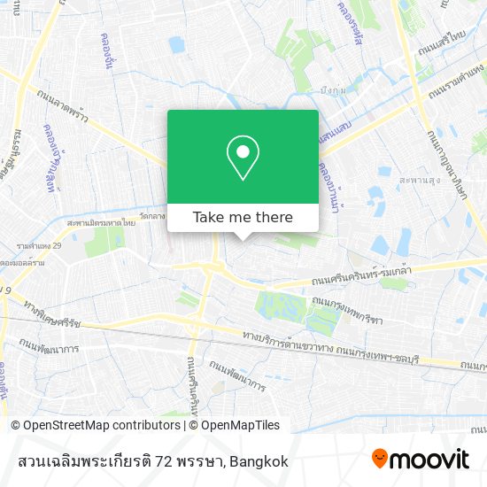 สวนเฉลิมพระเกียรติ 72 พรรษา map