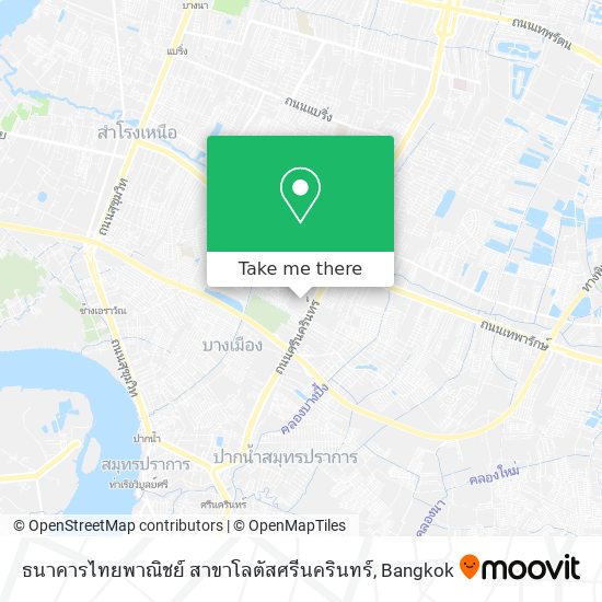 ธนาคารไทยพาณิชย์ สาขาโลตัสศรีนครินทร์ map