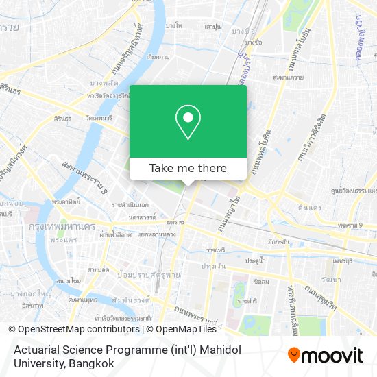 Actuarial Science Programme (int'l) Mahidol University map