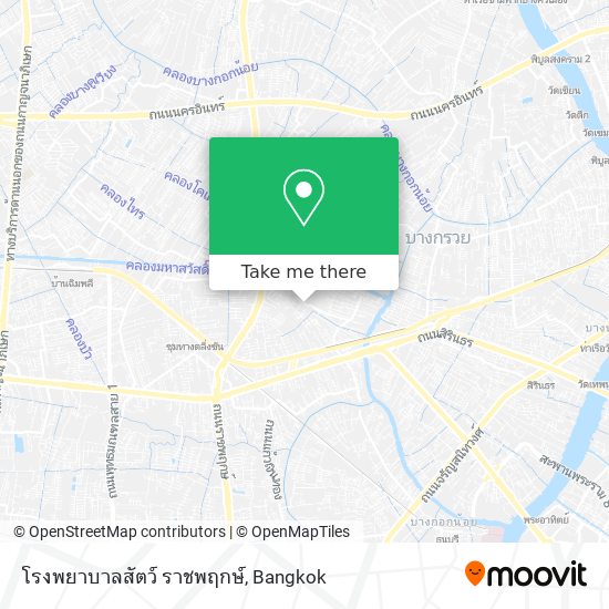 โรงพยาบาลสัตว์ ราชพฤกษ์ map