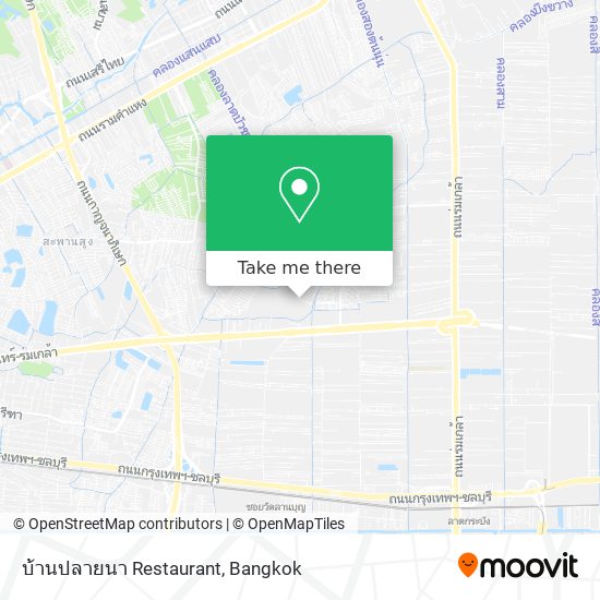 บ้านปลายนา Restaurant map
