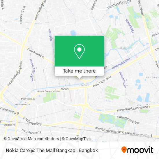 Nokia Care @ The Mall Bangkapi map