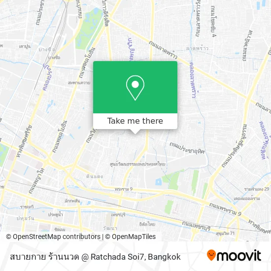 สบายกาย ร้านนวด @ Ratchada Soi7 map