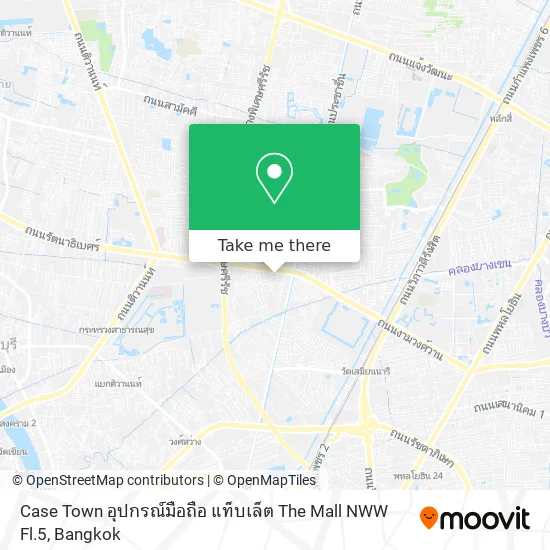 Case Town อุปกรณ์มือถือ แท็บเล็ต The Mall NWW Fl.5 map