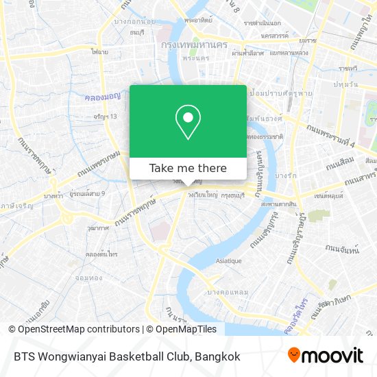 BTS Wongwianyai Basketball Club map