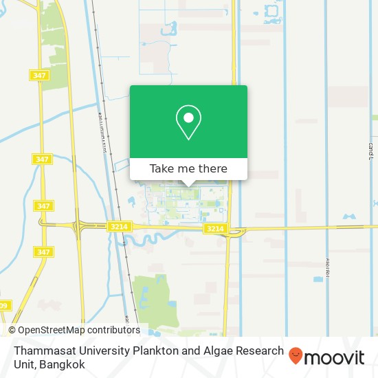 Thammasat University Plankton and Algae Research Unit map