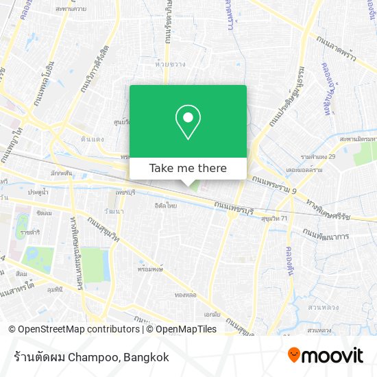 ร้านตัดผม Champoo map