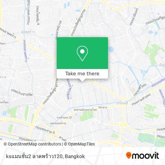 ksแมนชั่น2 ลาดพร้าว120 map