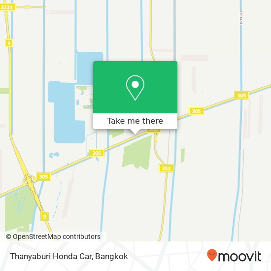 Thanyaburi Honda Car map