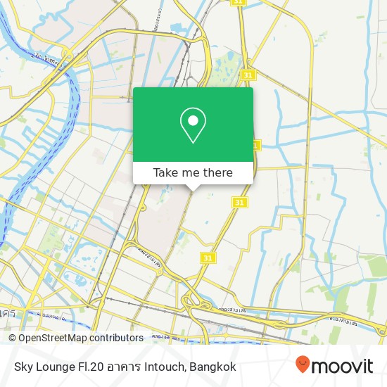 Sky Lounge Fl.20 อาคาร Intouch map