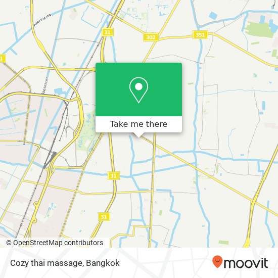 Cozy thai massage map